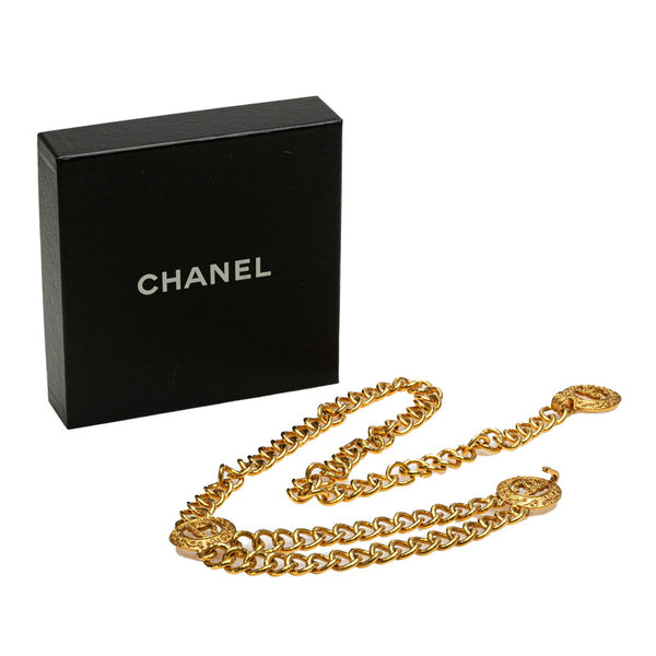 シャネル ヴィンテージ チェーンベルト ベルト ゴールド メッキ レディース CHANEL 【中古】