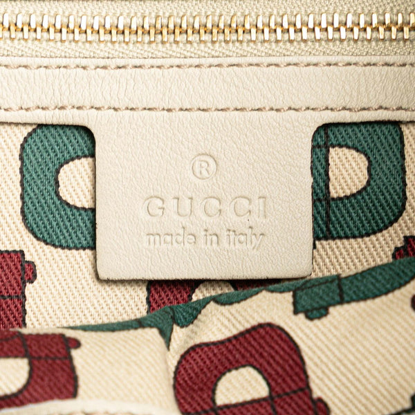 グッチ グッチシマ ヒステリア ハンドバッグ ワンショルダーバッグ 2WAY 197016 ベージュ レザー レディース GUCCI 【中古】
