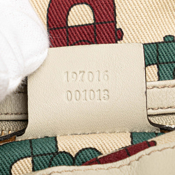 グッチ グッチシマ ヒステリア ハンドバッグ ワンショルダーバッグ 2WAY 197016 ベージュ レザー レディース GUCCI 【中古】
