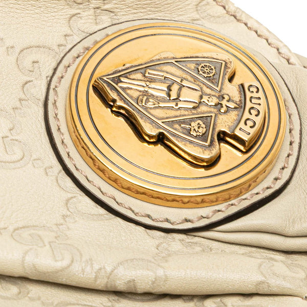 グッチ グッチシマ ヒステリア ハンドバッグ ワンショルダーバッグ 2WAY 197016 ベージュ レザー レディース GUCCI 【中古】