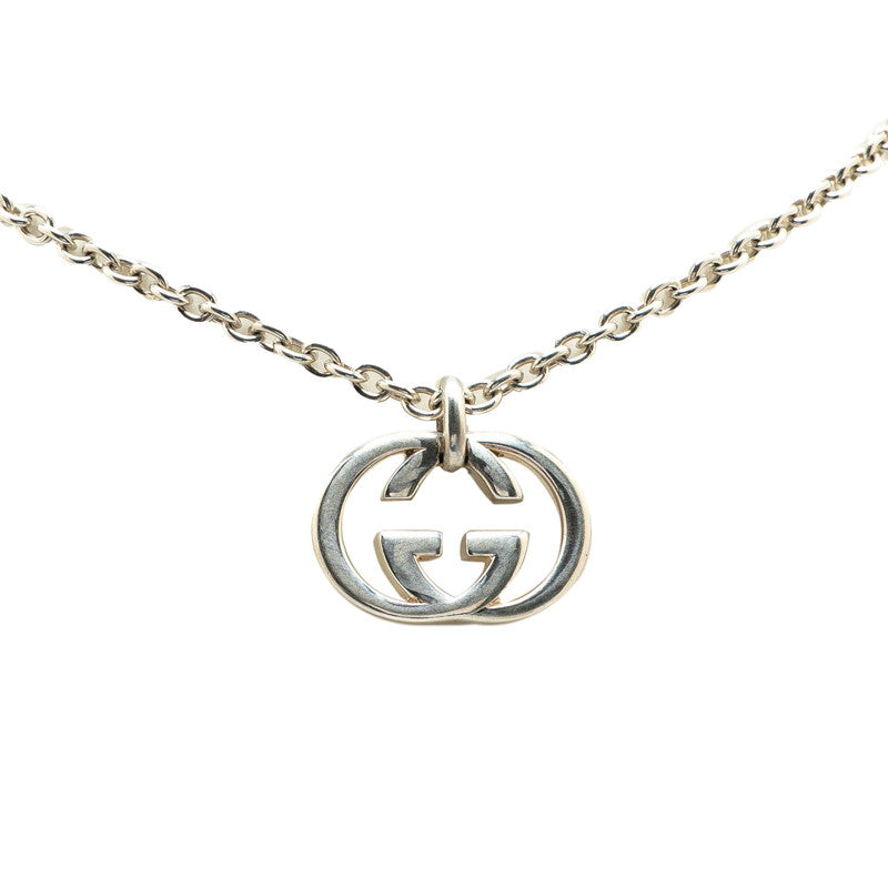 グッチ インターロッキングG ネックレス シルバー SV925 シルバー レディース GUCCI 【中古】