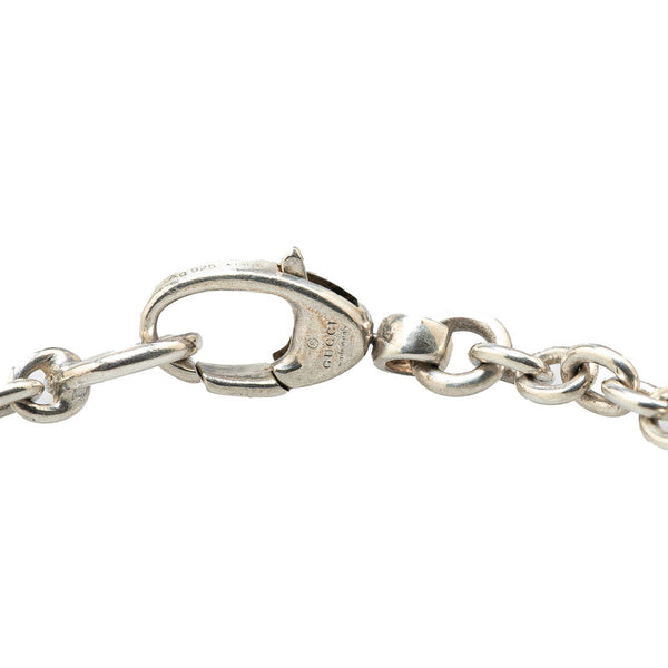 グッチ インターロッキングG ネックレス シルバー SV925 シルバー レディース GUCCI 【中古】