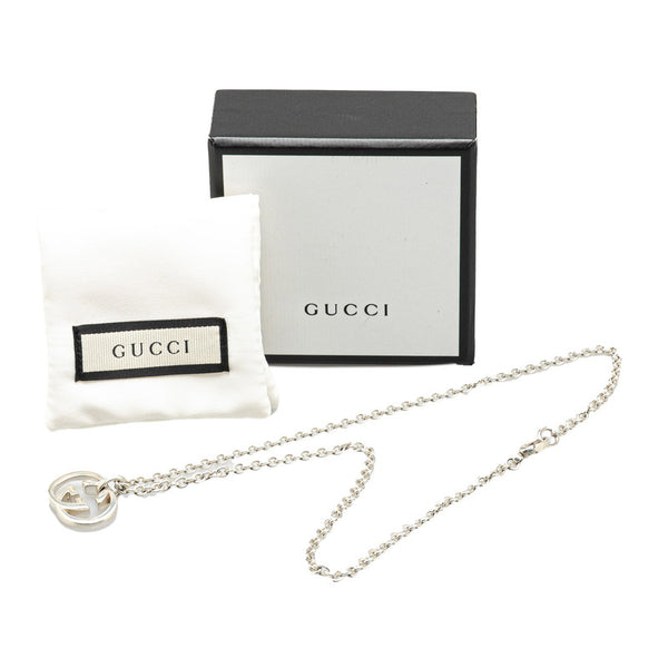 グッチ インターロッキングG ネックレス シルバー SV925 シルバー レディース GUCCI 【中古】