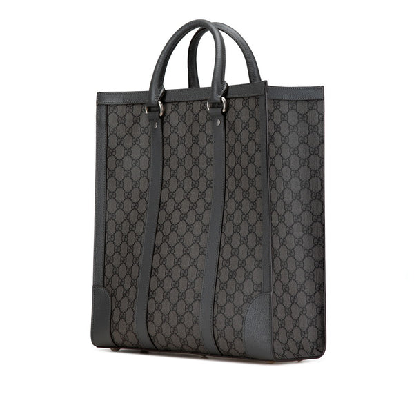 グッチ GGスプリーム オフィディア ミディアム ハンドバッグ ショルダーバッグ 2WAY 731793 グレー PVC レザー レディース GUCCI 【中古】