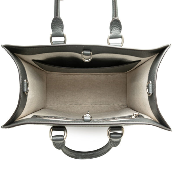 グッチ GGスプリーム オフィディア ミディアム ハンドバッグ ショルダーバッグ 2WAY 731793 グレー PVC レザー レディース GUCCI 【中古】