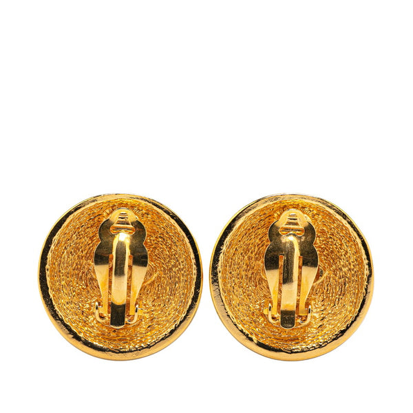 シャネル ココマーク マトラッセ イヤリング ゴールド メッキ レディース CHANEL 【中古】