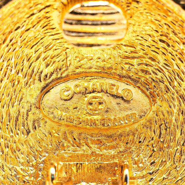 シャネル ココマーク マトラッセ イヤリング ゴールド メッキ レディース CHANEL 【中古】