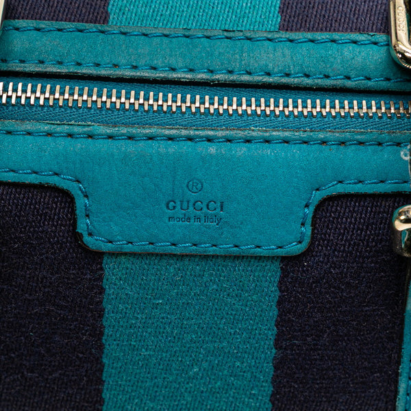 グッチ GGキャンバス ハンドバッグ ショルダーバッグ 2WAY 247205 ベージュ ブルー キャンバス レザー レディース GUCCI 【中古】