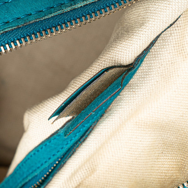 グッチ GGキャンバス ハンドバッグ ショルダーバッグ 2WAY 247205 ベージュ ブルー キャンバス レザー レディース GUCCI 【中古】