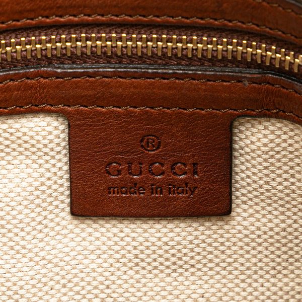 グッチ バンブー ワンショルダーバッグ ハンドバッグ 282338 ブラウン レザー レディース GUCCI 【中古】