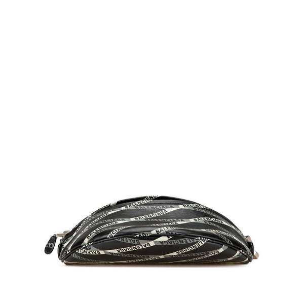 バレンシアガ スーベニア ウエストバッグ ボディバッグ 518163 ブラック グリーン レザー レディース BALENCIAGA 【中古】