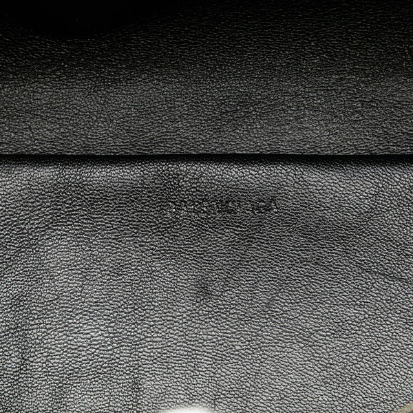 バレンシアガ スーベニア ウエストバッグ ボディバッグ 518163 ブラック グリーン レザー レディース BALENCIAGA 【中古】