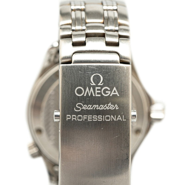 オメガ シーマスター プロフェッショナル 300 腕時計 2562.80 クオーツ ブラック文字盤 ステンレススチール レディース OMEGA 【中古】