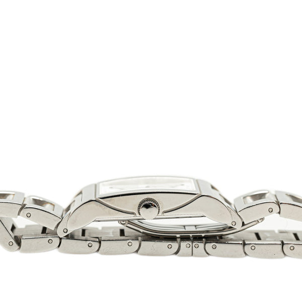 ブルガリ レッタンゴロ 腕時計 RT39S クオーツ ホワイト文字盤 ステンレススチール レディース BVLGARI 【中古】