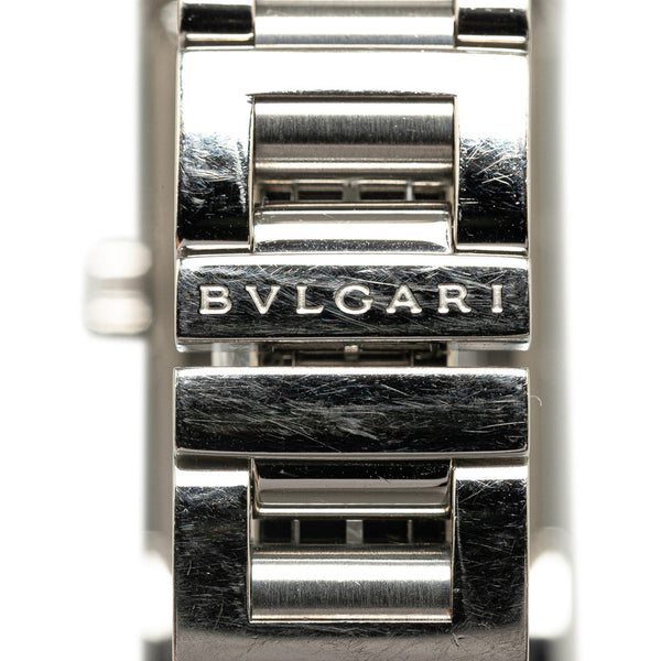 ブルガリ レッタンゴロ 腕時計 RT39S クオーツ ホワイト文字盤 ステンレススチール レディース BVLGARI 【中古】