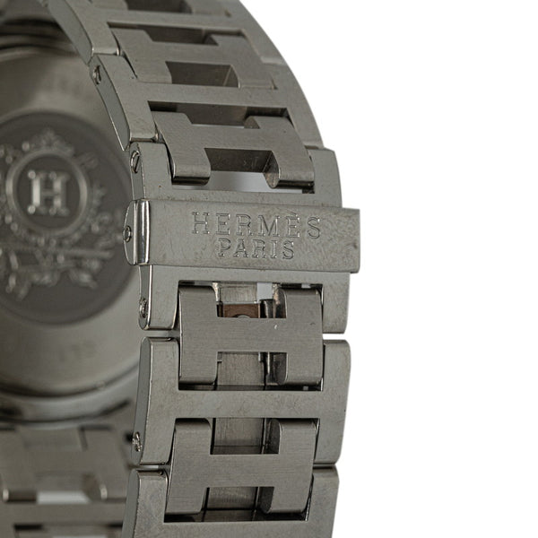 エルメス クリッパー 腕時計 CL1.310 クオーツ ネイビー文字盤 ステンレススチール レディース HERMES 【中古】