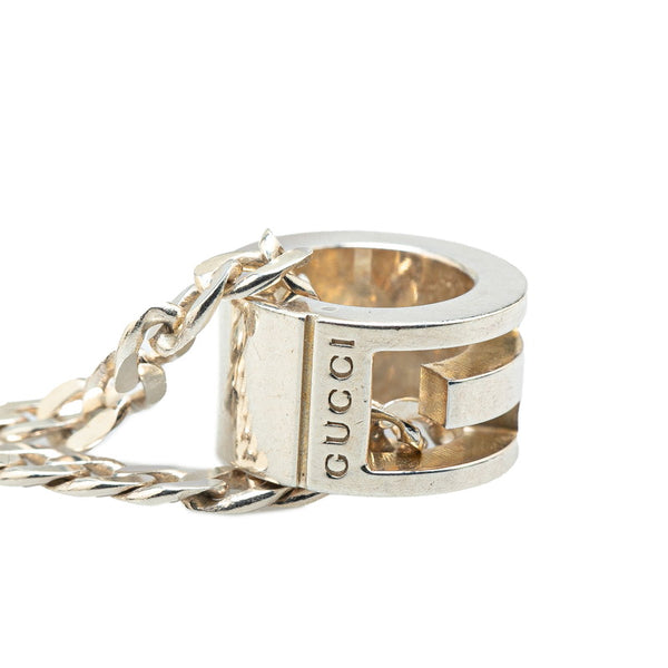 グッチ カットアウト Gリング ネックレス SV925 シルバー レディース GUCCI 【中古】