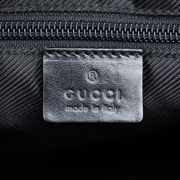 グッチ GGキャンバス 斜め掛け ショルダーバッグ 101682 ブラック キャンバス レザー レディース GUCCI 【中古】