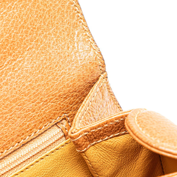 グッチ バンブー トップハンドル ハンドバッグ ショルダーバッグ 2WAY 000 1951 0633 ブラウン レザー レディース GUCCI 【中古】