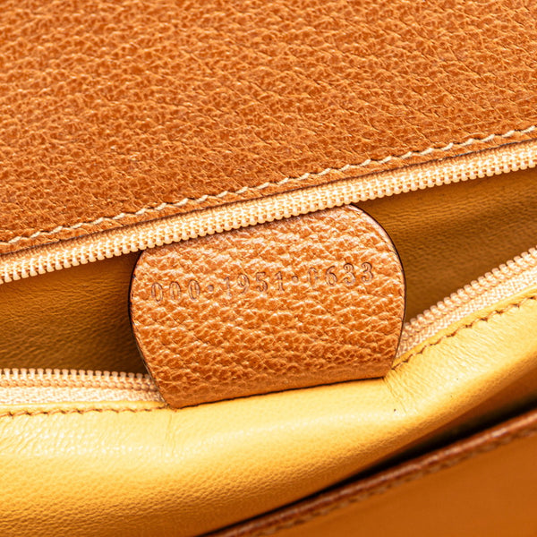 グッチ バンブー トップハンドル ハンドバッグ ショルダーバッグ 2WAY 000 1951 0633 ブラウン レザー レディース GUCCI 【中古】