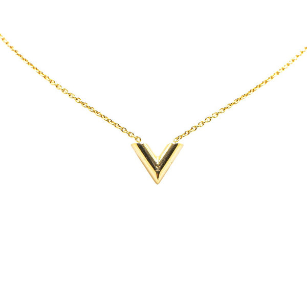 ルイ ヴィトン エセンシャルＶ ネックレス M61083 ゴールド メッキ レディース LOUIS VUITTON 【中古】