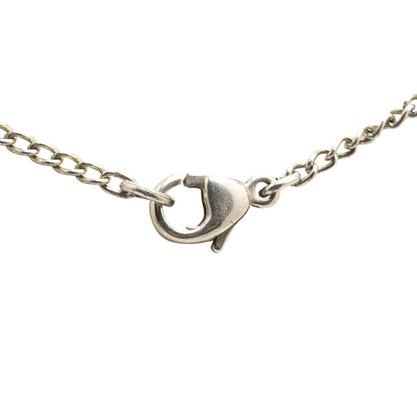 シャネル ココマーク いちご ストロベリー モチーフ ネックレス シルバー レッド メタル レディース CHANEL 【中古】