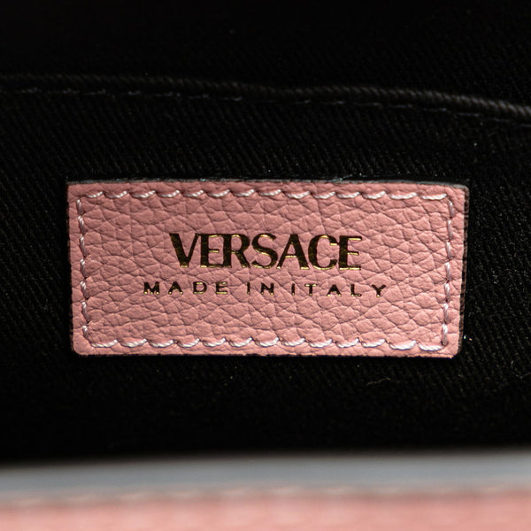 ヴェルサーチェ ヴィルトゥス ハンドバッグ ショルダーバッグ 2WAY ピンク レザー レディース VERSACE 【中古】