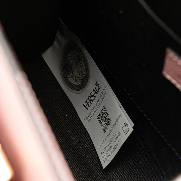 ヴェルサーチェ ヴィルトゥス ハンドバッグ ショルダーバッグ 2WAY ピンク レザー レディース VERSACE 【中古】