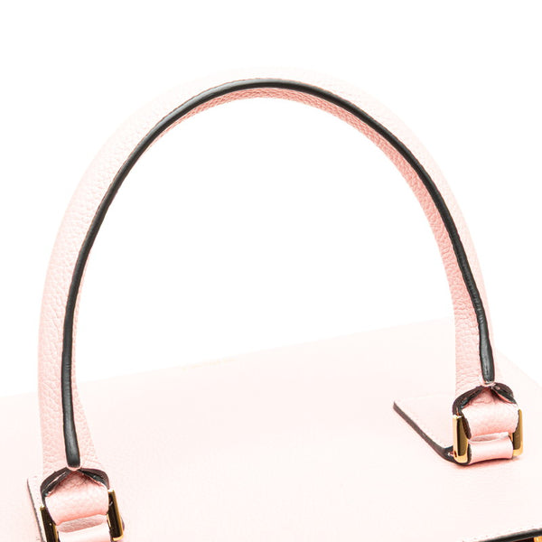 ヴェルサーチェ ヴィルトゥス ハンドバッグ ショルダーバッグ 2WAY ピンク レザー レディース VERSACE 【中古】