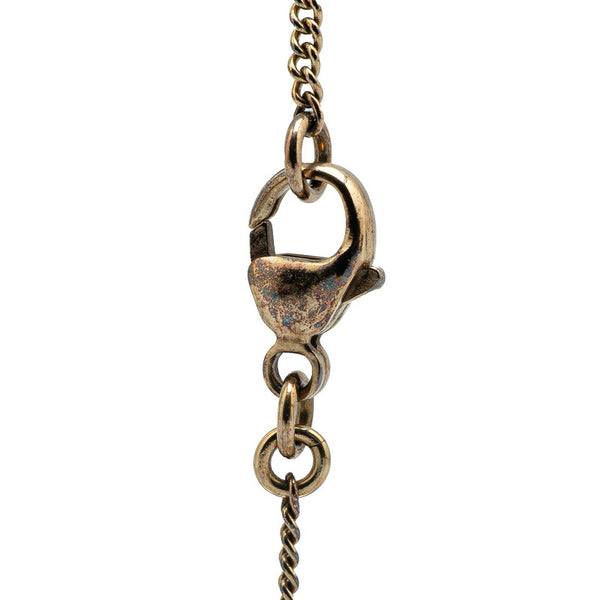 シャネル ヴィンテージ ココマーク パール ラインストーン ネックレス ゴールド メッキ レディース CHANEL 【中古】