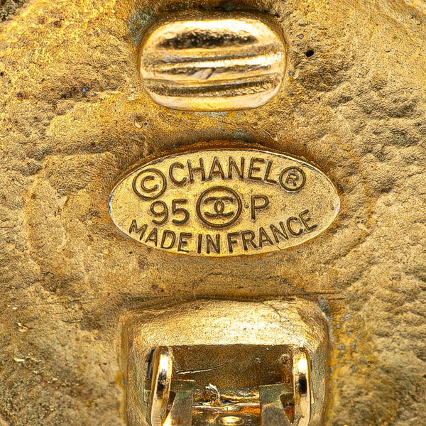 シャネル ココマーク ラウンド イヤリング ゴールド メッキ レディース CHANEL 【中古】