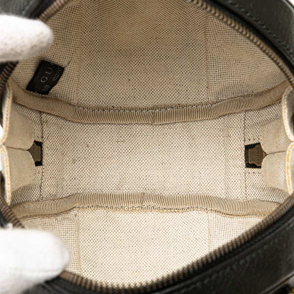 グッチ GGロゴ バスケットボール ミニ ハンドバッグ ショルダーバッグ 2WAY 547855 ブラック レザー レディース GUCCI 【中古】