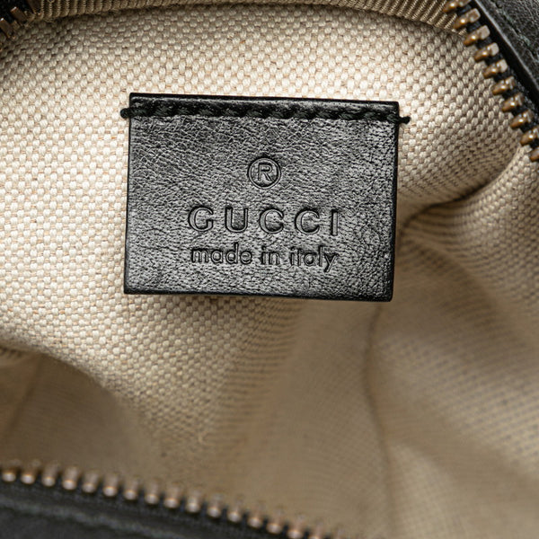 グッチ GGロゴ バスケットボール ミニ ハンドバッグ ショルダーバッグ 2WAY 547855 ブラック レザー レディース GUCCI 【中古】