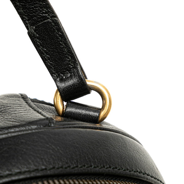 グッチ GGロゴ バスケットボール ミニ ハンドバッグ ショルダーバッグ 2WAY 547855 ブラック レザー レディース GUCCI 【中古】