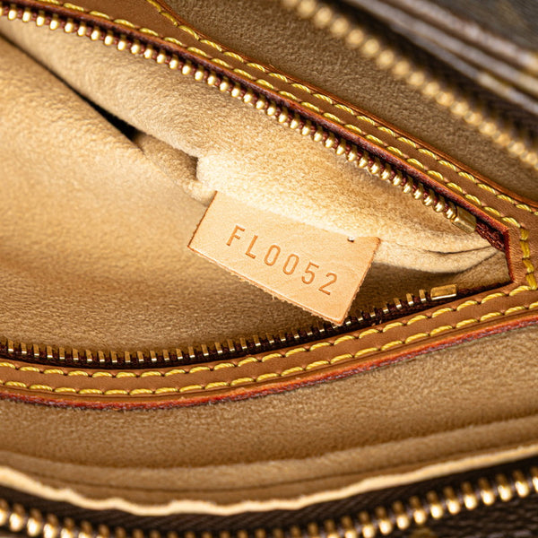 ルイ ヴィトン モノグラム ルーピングMM ショルダーバッグ ハンドバッグ M51146 ブラウン PVC レザー レディース LOUIS VUITTON 【中古】