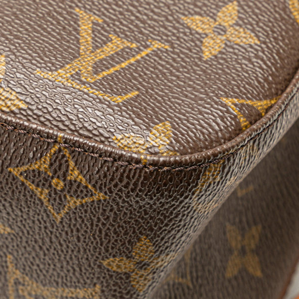 ルイ ヴィトン モノグラム ルーピングMM ショルダーバッグ ハンドバッグ M51146 ブラウン PVC レザー レディース LOUIS VUITTON 【中古】