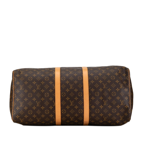 ルイ ヴィトン モノグラム キーポル55 ボストンバッグ トラベルバッグ M41424 ブラウン PVC レザー レディース LOUIS VUITTON 【中古】