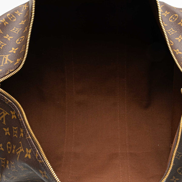 ルイ ヴィトン モノグラム キーポル55 ボストンバッグ トラベルバッグ M41424 ブラウン PVC レザー レディース LOUIS VUITTON 【中古】