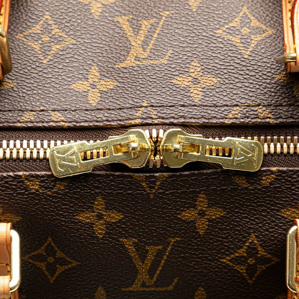 ルイ ヴィトン モノグラム キーポル55 ボストンバッグ トラベルバッグ M41424 ブラウン PVC レザー レディース LOUIS VUITTON 【中古】