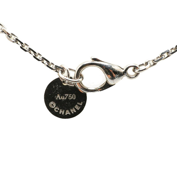 シャネル ウルトラ ネックレス シルバー ブラック K18WG ホワイトゴールド セラミック レディース CHANEL 【中古】