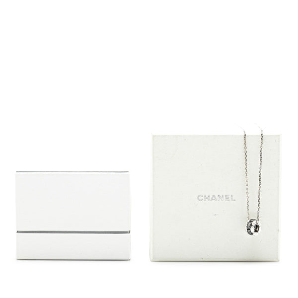 シャネル ウルトラ ネックレス シルバー ブラック K18WG ホワイトゴールド セラミック レディース CHANEL 【中古】