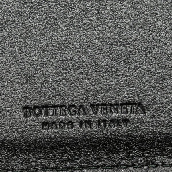 ボッテガヴェネタ イントレチャート 長財布 ブラック レザー レディース BOTTEGAVENETA 【中古】