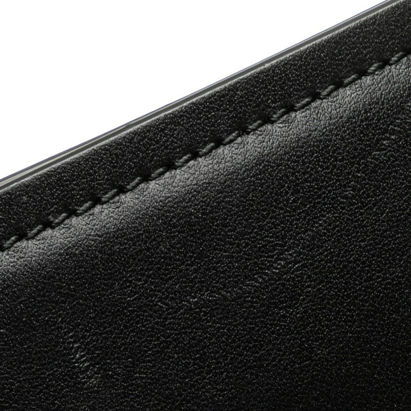 サルヴァトーレフェラガモ ガンチーニ クラッチバッグ GG-24 A233 ブラック ワインレッド バイカラー レザー レディース Salvatore Ferragamo 【中古】