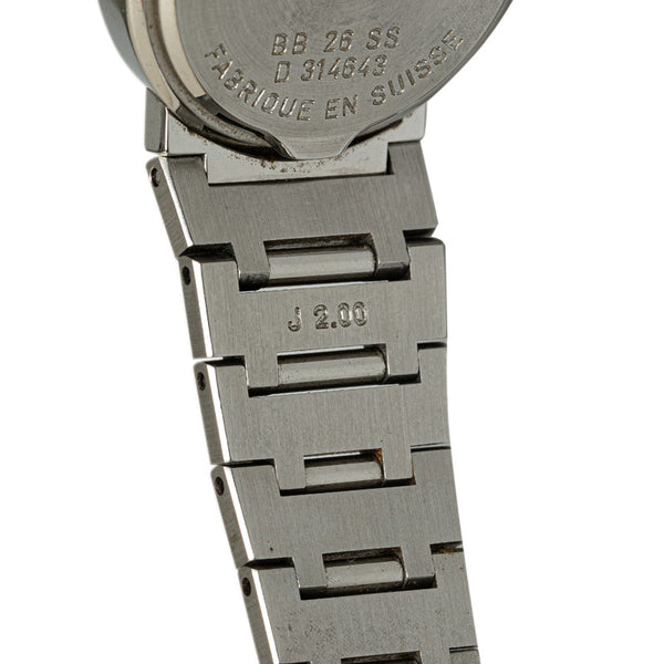 ブルガリ ブルガリブルガリ 腕時計 BB26SS クオーツ ブラック文字盤 ステンレススチール レディース BVLGARI 【中古】