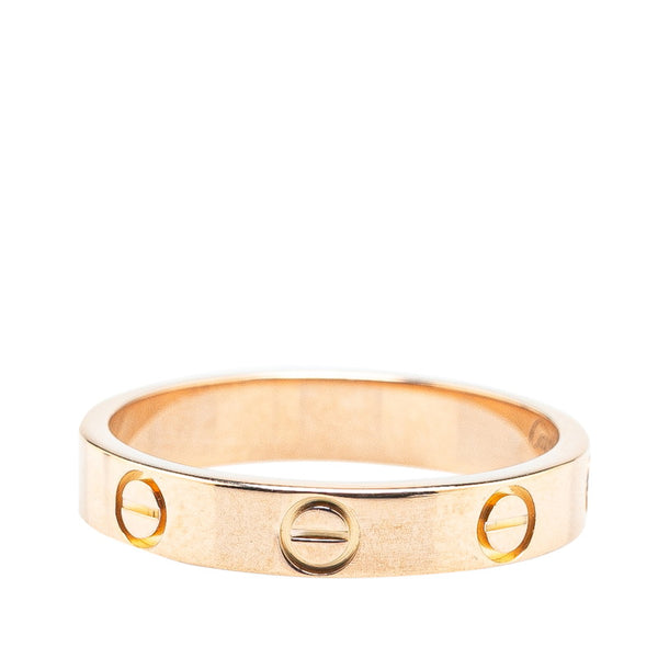 カルティエ ラブ リング 指輪 #58 K18PG ピンクゴールド メンズ CARTIER 【中古】