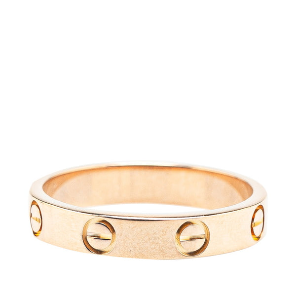 カルティエ ラブ リング 指輪 #58 K18PG ピンクゴールド メンズ CARTIER 【中古】