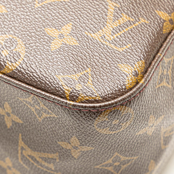 ルイ ヴィトン モノグラム ルーピングGM ショルダーバッグ ハンドバッグ M51145 ブラウン PVC レザー レディース LOUIS VUITTON 【中古】