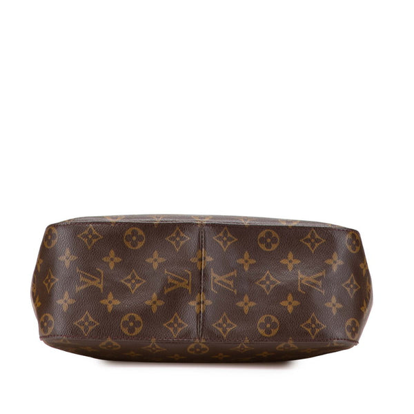 ルイ ヴィトン モノグラム ルーピングGM ショルダーバッグ ハンドバッグ M51145 ブラウン PVC レザー レディース LOUIS VUITTON 【中古】