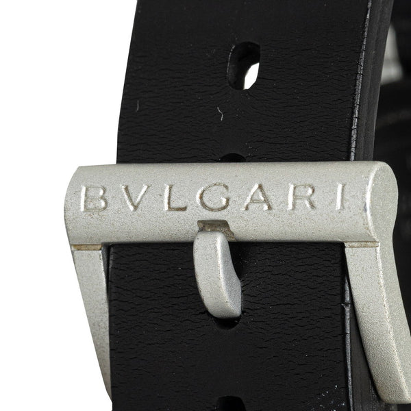 ブルガリ 腕時計 AL32TA  クオーツ ホワイト文字盤 アルミ ラバー メンズ BVLGARI 【中古】