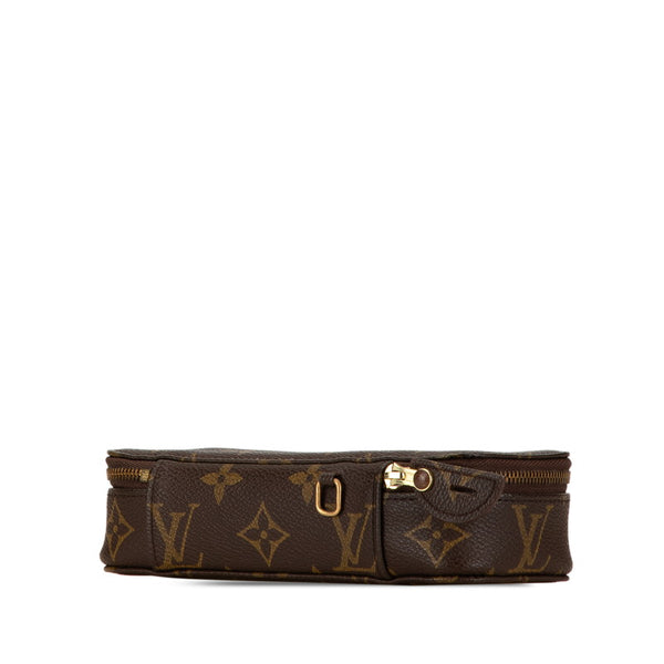 ルイ ヴィトン モノグラム ポッシュ モンテカルロ ポーチ ジュエリーケース M47352 ブラウン PVC レディース LOUIS VUITTON 【中古】